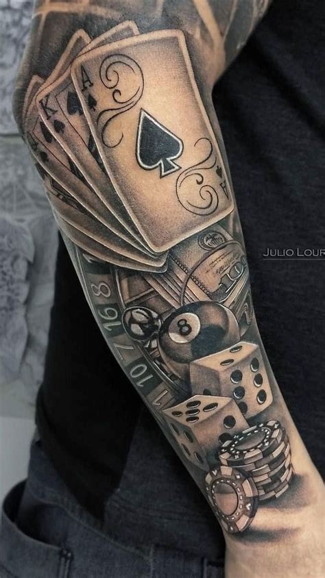 casino sleeve tattoo.